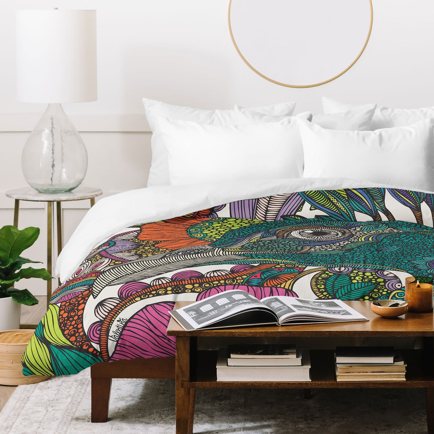 Valentina Ramos Alexis And The Flowers Duvet Cover