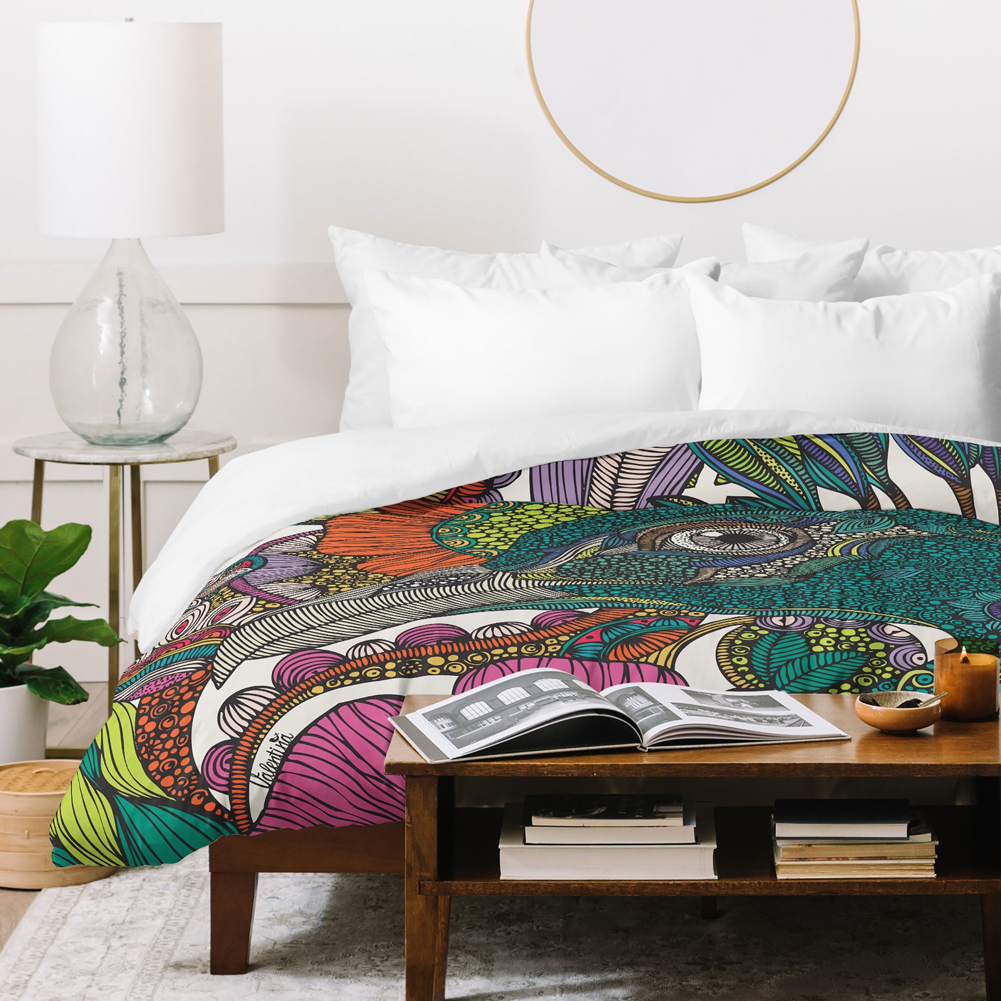 Valentina Ramos Alexis And The Flowers Duvet Cover