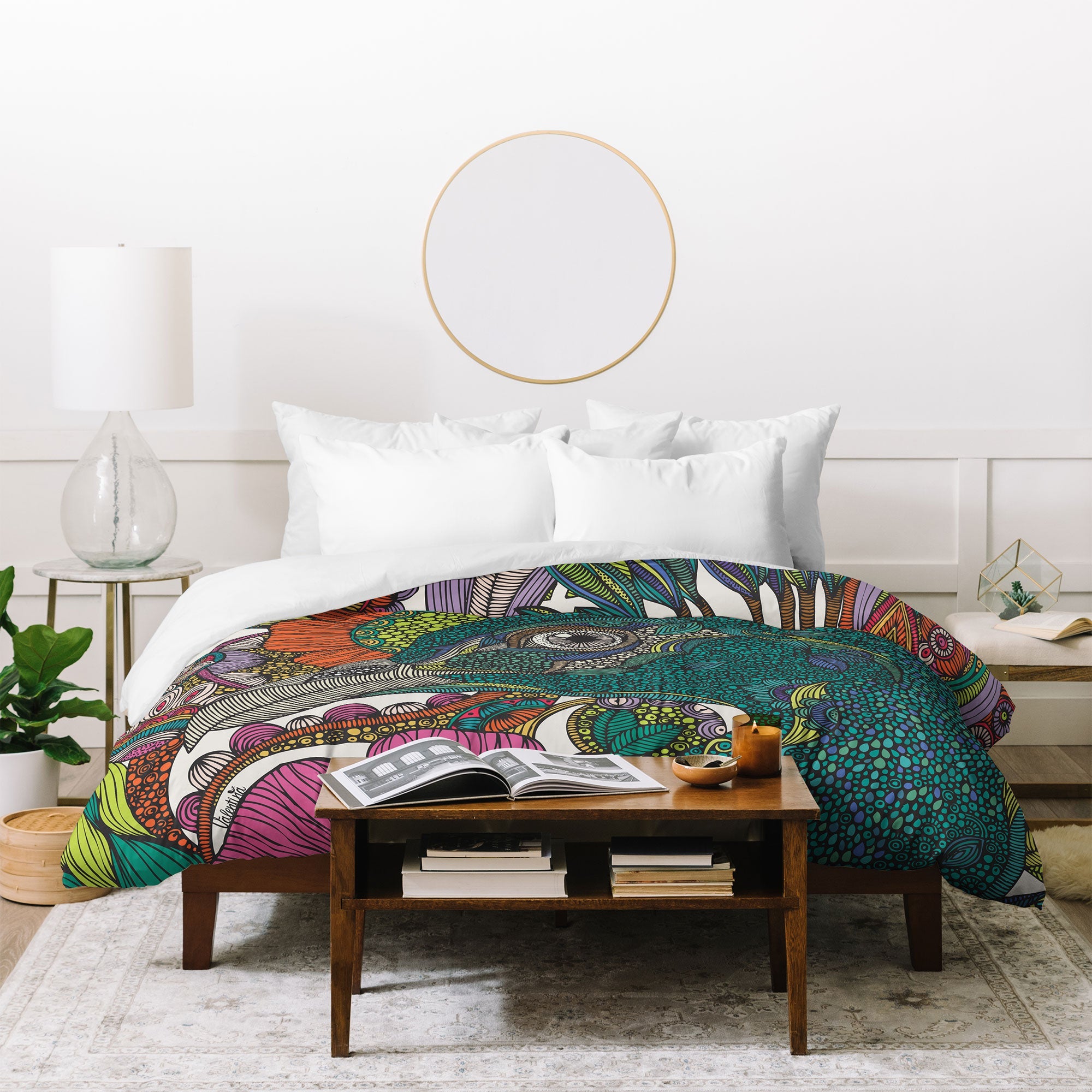 Valentina Ramos Alexis And The Flowers Duvet Cover