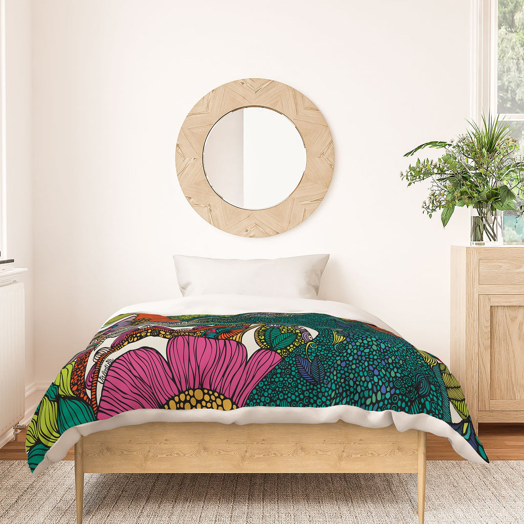 Valentina Ramos Alexis And The Flowers Duvet Cover