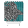 Valentina Ramos Beta Fish Shower Curtain