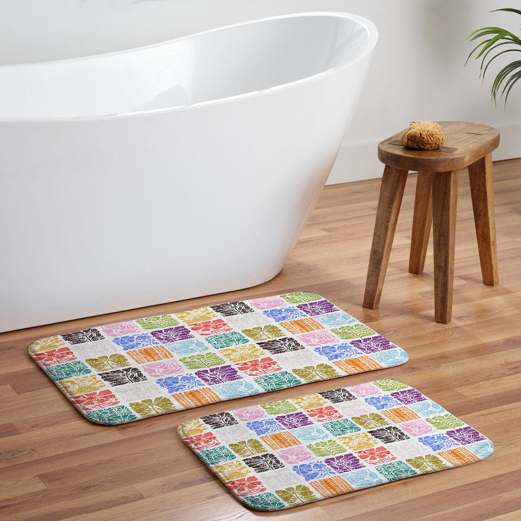 Valentina Ramos Bloom Blocks Memory Foam Bath Mat