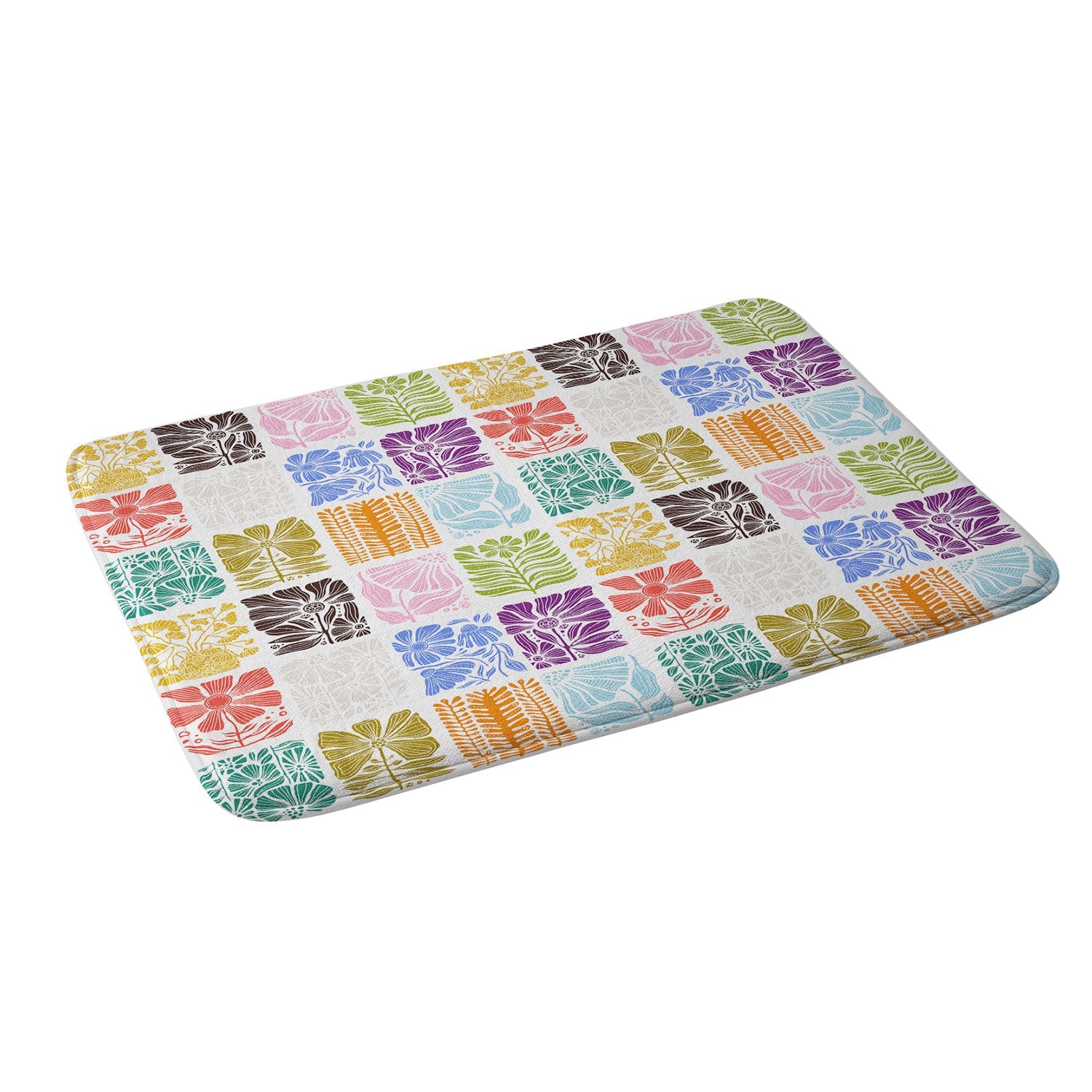 Valentina Ramos Bloom Blocks Memory Foam Bath Mat
