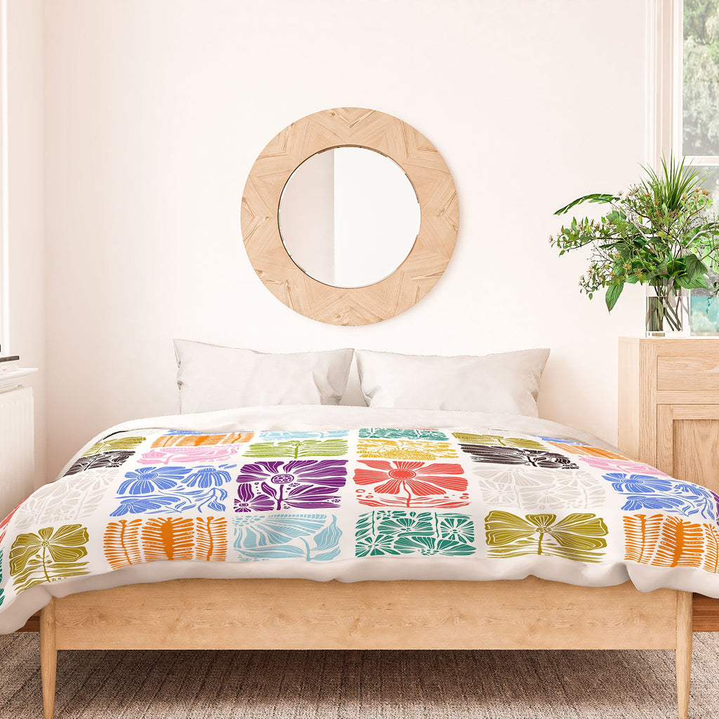 Valentina Ramos Bloom Blocks Duvet Cover