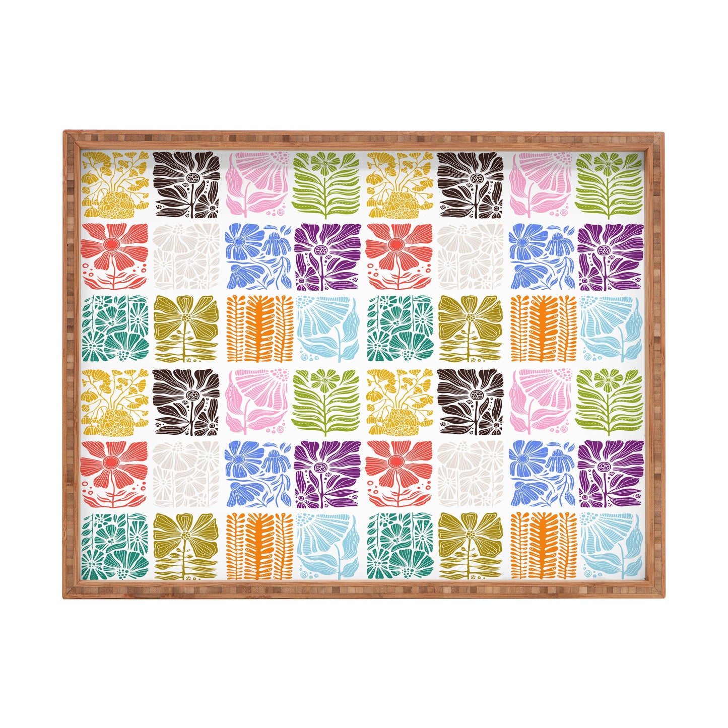 Valentina Ramos Bloom Blocks Rectangular Tray