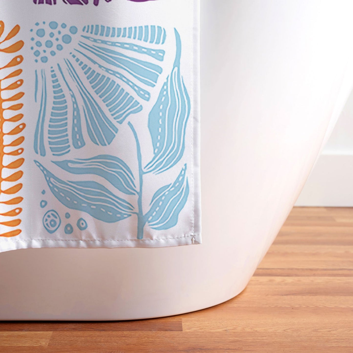 Valentina Ramos Bloom Blocks Shower Curtain