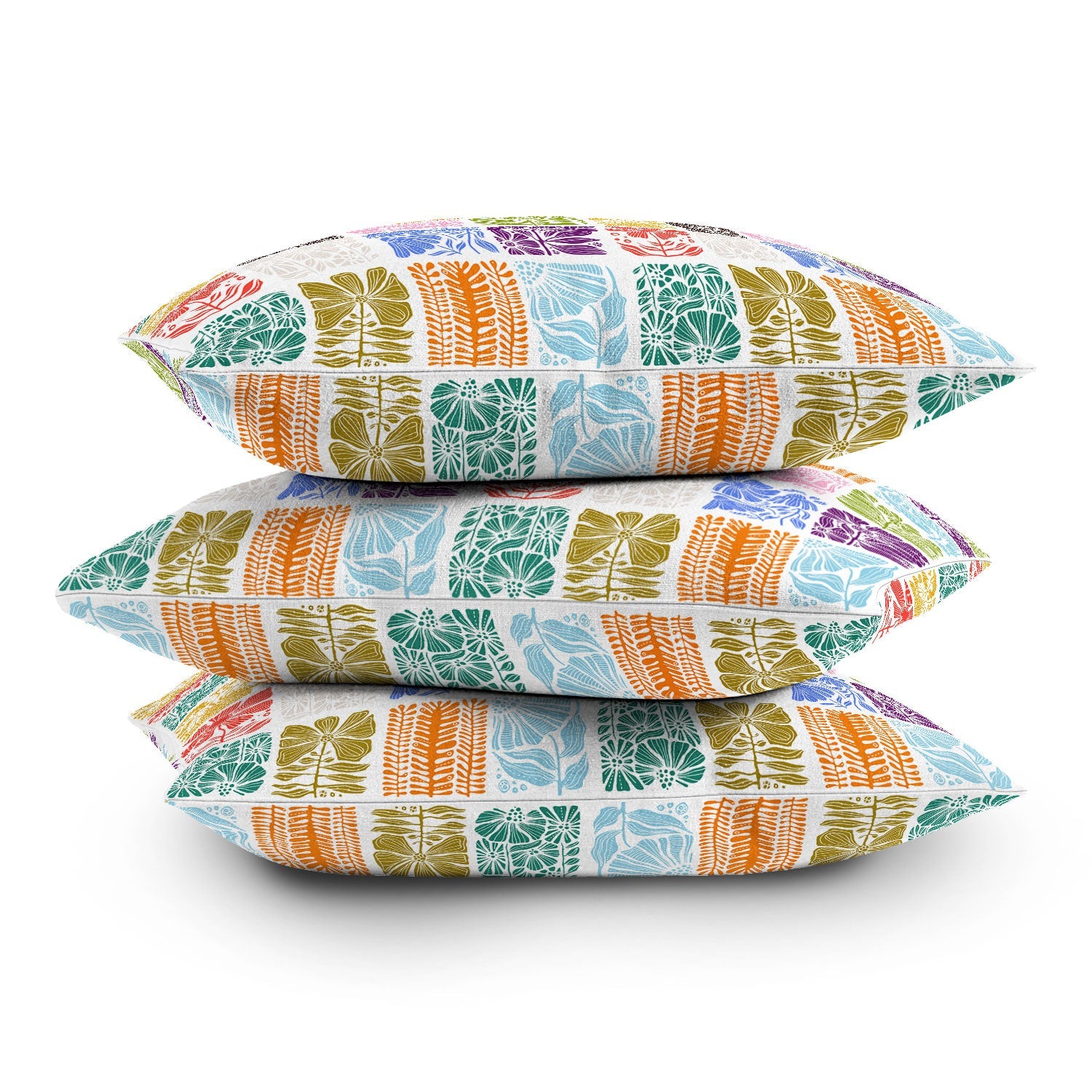 Valentina Ramos Bloom Blocks Throw Pillow