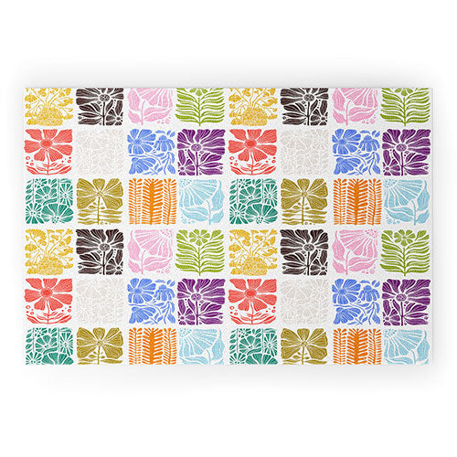 Valentina Ramos Bloom Blocks Welcome Mat