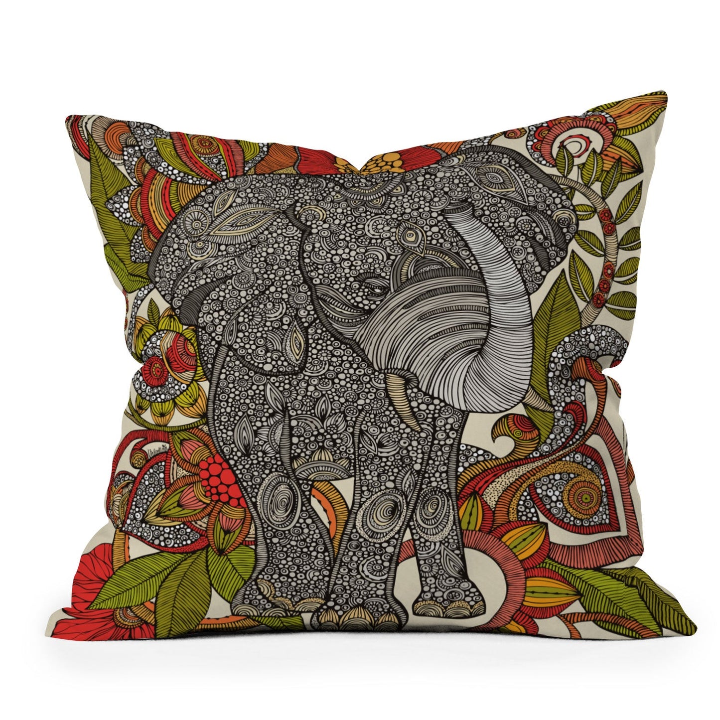 Valentina Ramos Bo The Elephant Throw Pillow