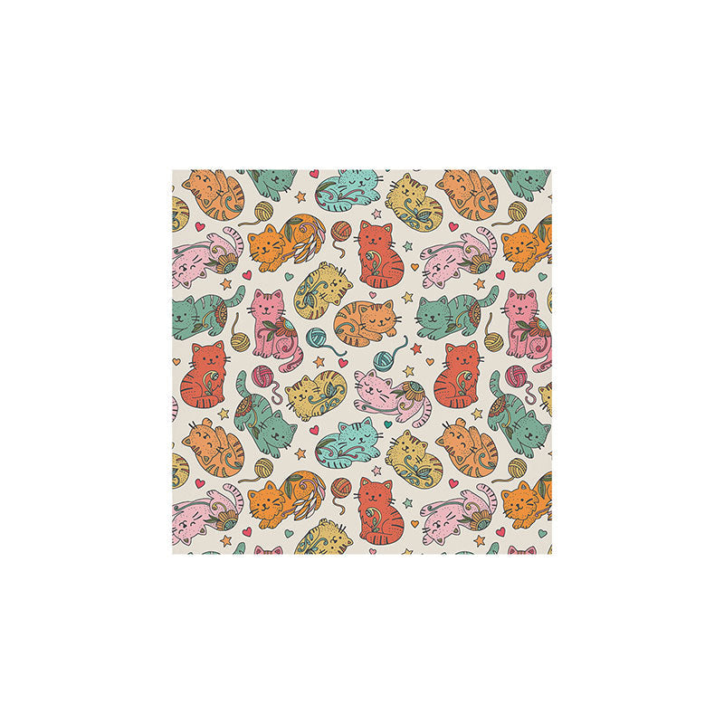 Valentina Ramos Floral Cats and Yarn Art Print