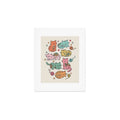 Valentina Ramos Floral Cats and Yarn Art Print