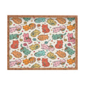 Valentina Ramos Floral Cats and Yarn Rectangular Tray