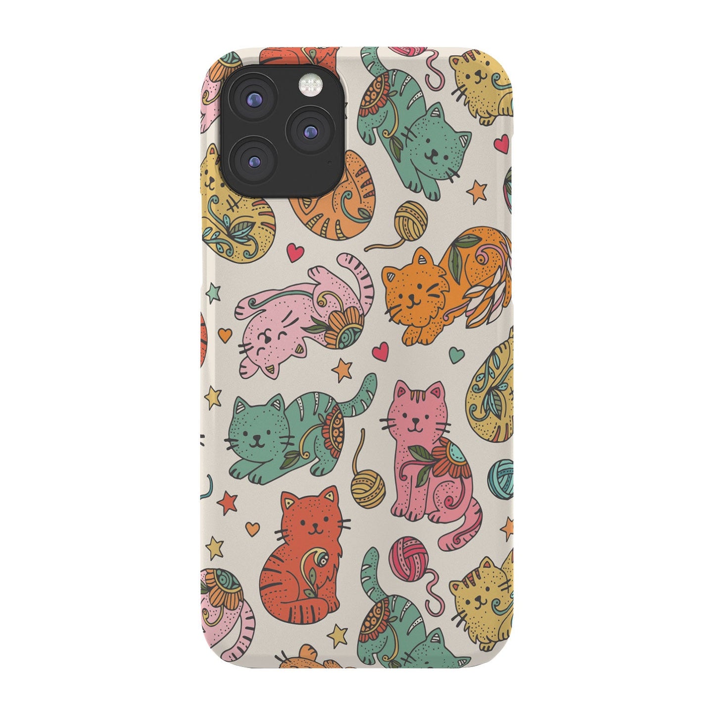 Valentina Ramos Floral Cats and Yarn Phone Case