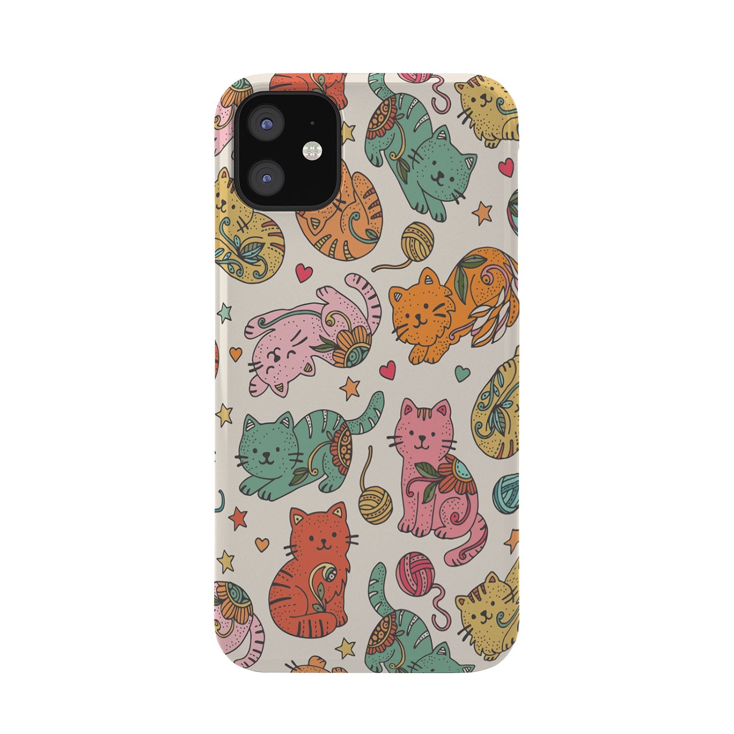 Valentina Ramos Floral Cats and Yarn Phone Case