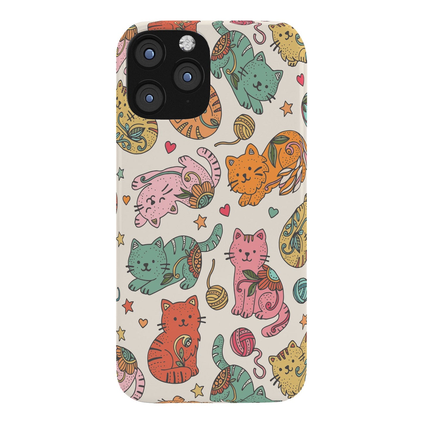 Valentina Ramos Floral Cats and Yarn Phone Case