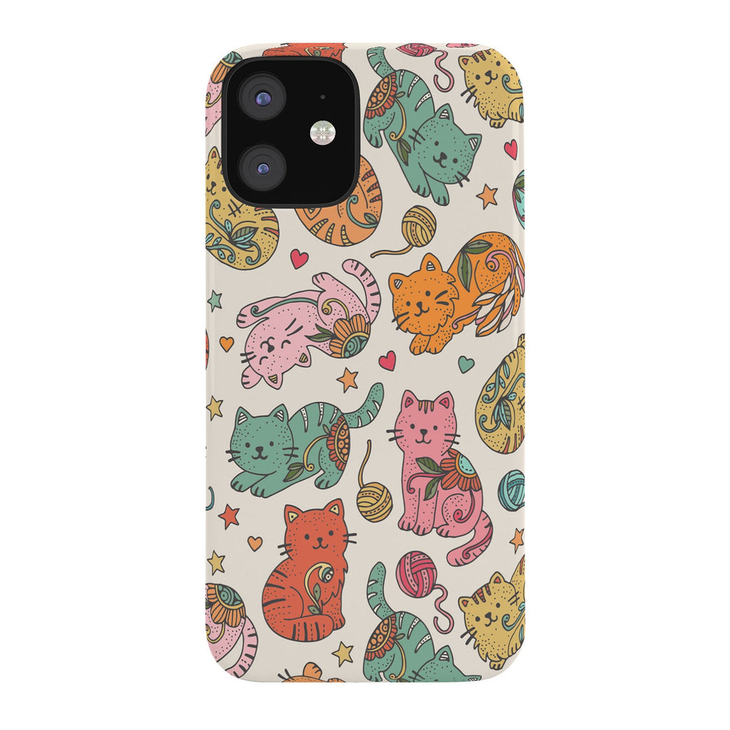 Valentina Ramos Floral Cats and Yarn Phone Case