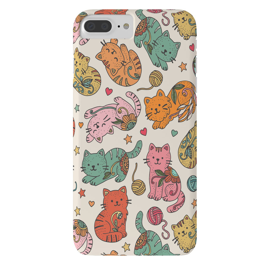 Valentina Ramos Floral Cats and Yarn Phone Case