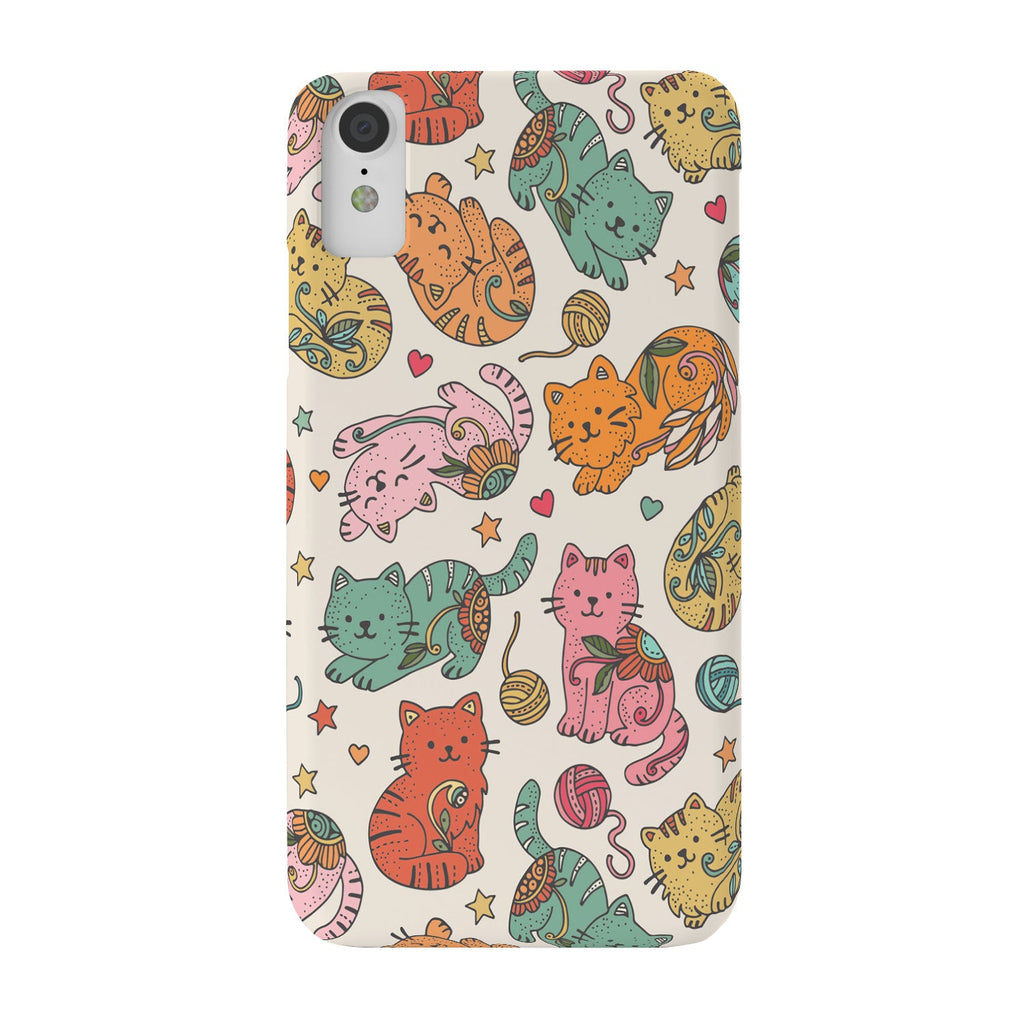 Valentina Ramos Floral Cats and Yarn Phone Case