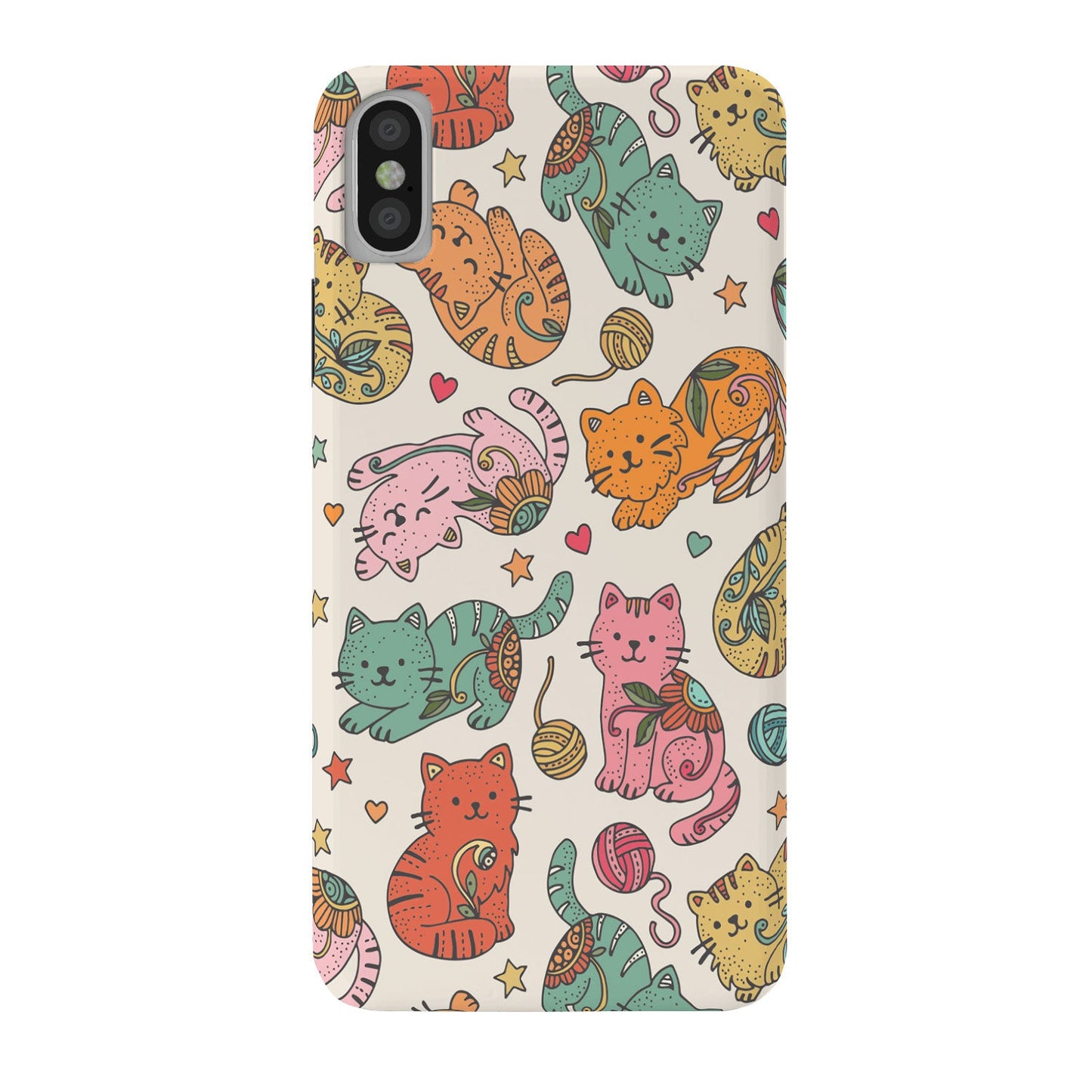 Valentina Ramos Floral Cats and Yarn Phone Case