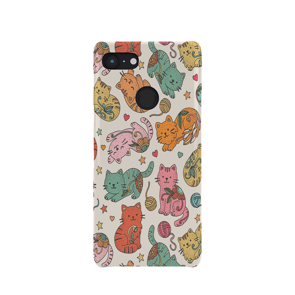 Valentina Ramos Floral Cats and Yarn Phone Case