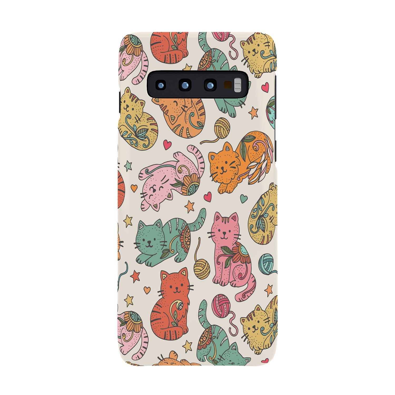 Valentina Ramos Floral Cats and Yarn Phone Case
