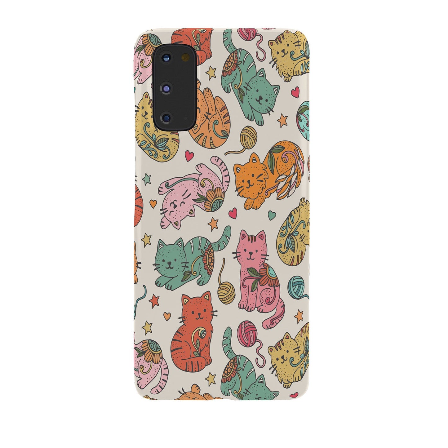 Valentina Ramos Floral Cats and Yarn Phone Case