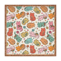 Valentina Ramos Floral Cats and Yarn Square Tray