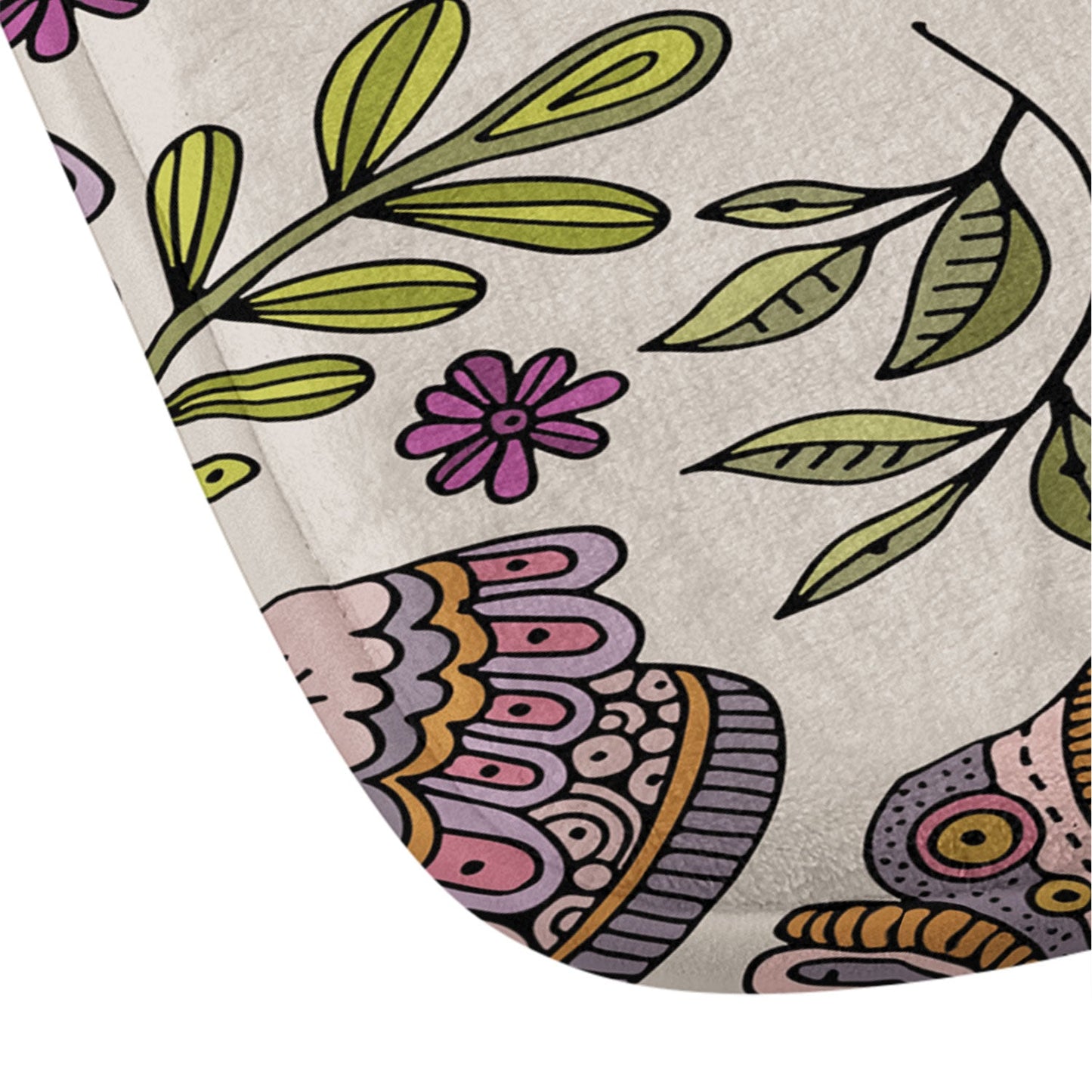 Valentina Ramos Garden Flutter Memory Foam Bath Mat