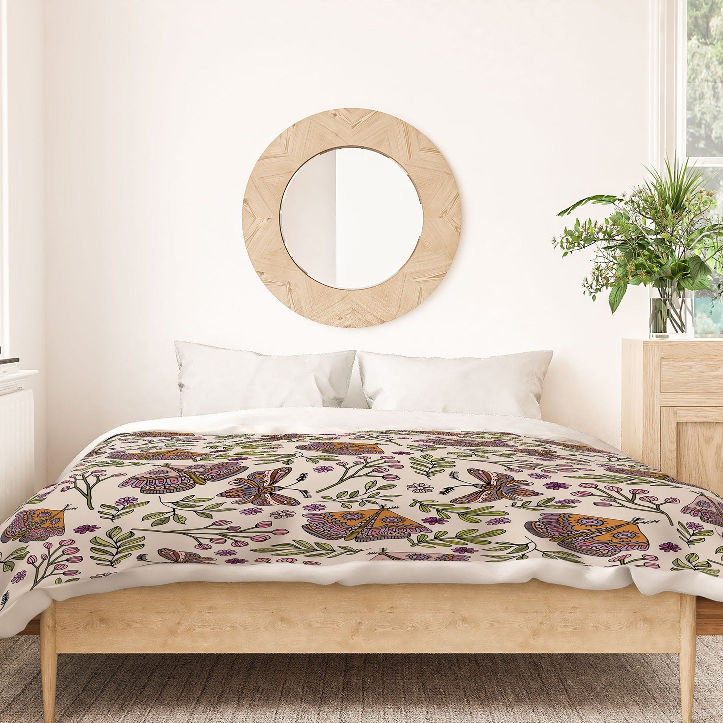 Valentina Ramos Garden Flutter Duvet Cover