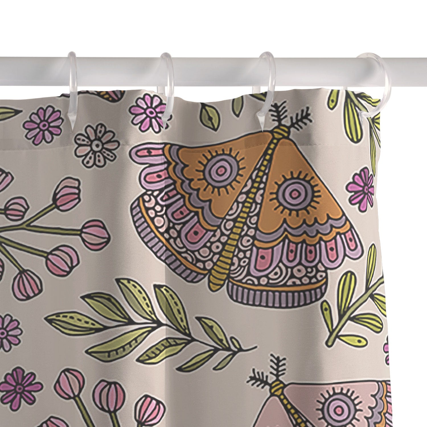Valentina Ramos Garden Flutter Shower Curtain