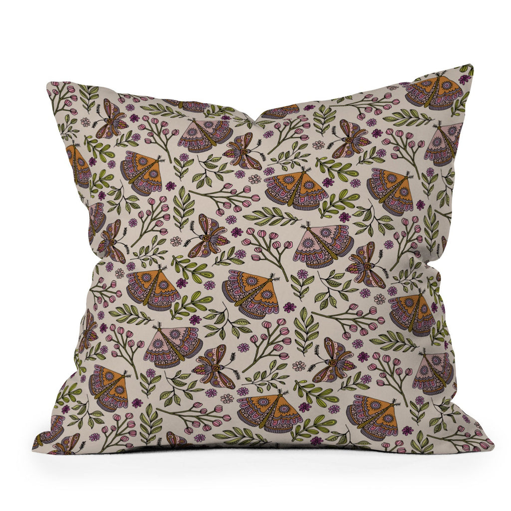 Valentina Ramos Garden Flutter Throw Pillow
