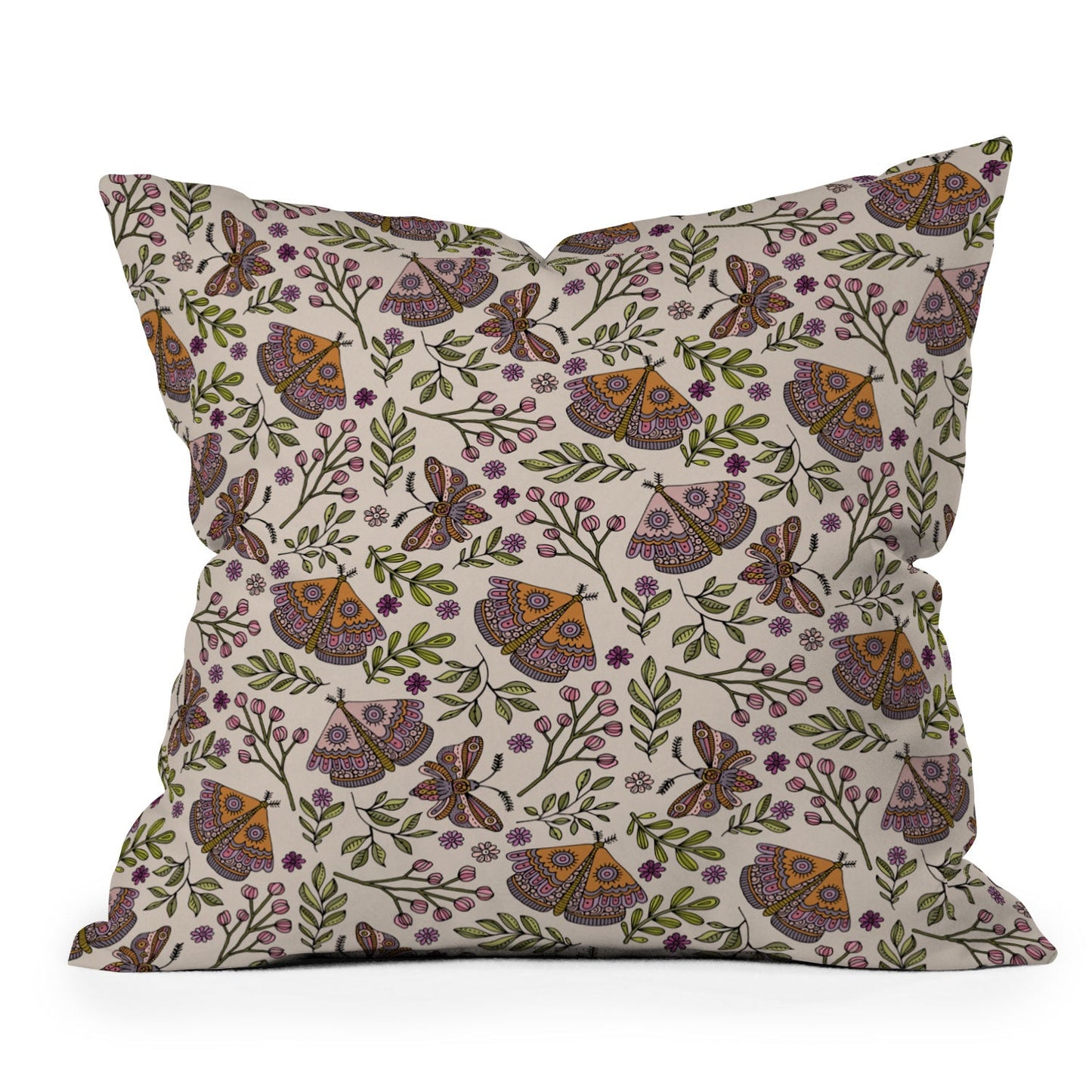 Valentina Ramos Garden Flutter Throw Pillow
