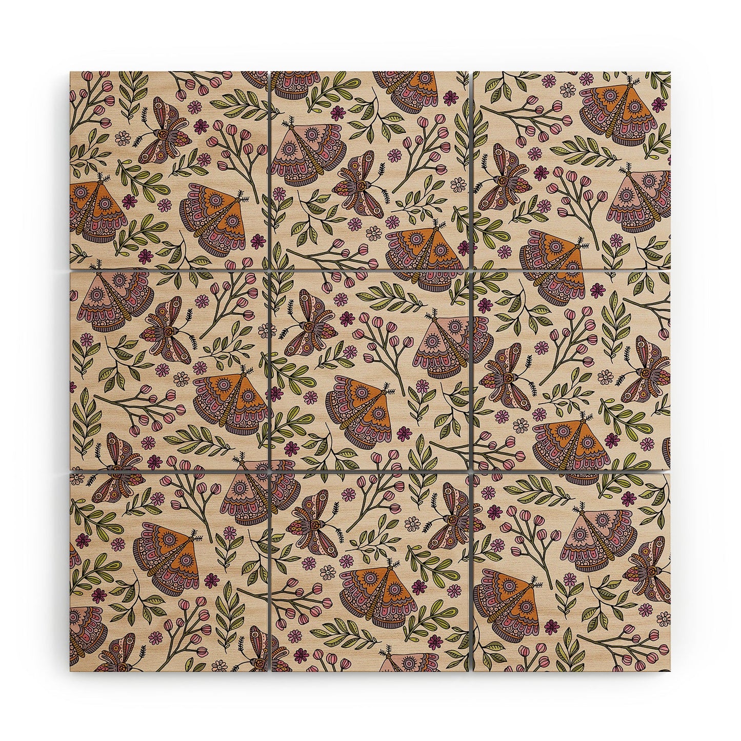 Valentina Ramos Garden Flutter Wood Wall Mural