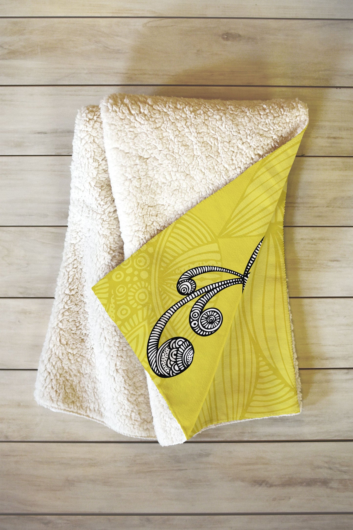 Valentina Ramos Green Garden Fleece Throw Blanket