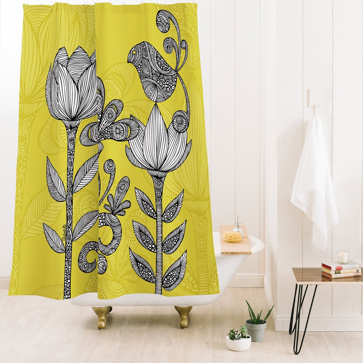 Valentina Ramos Green Garden Shower Curtain