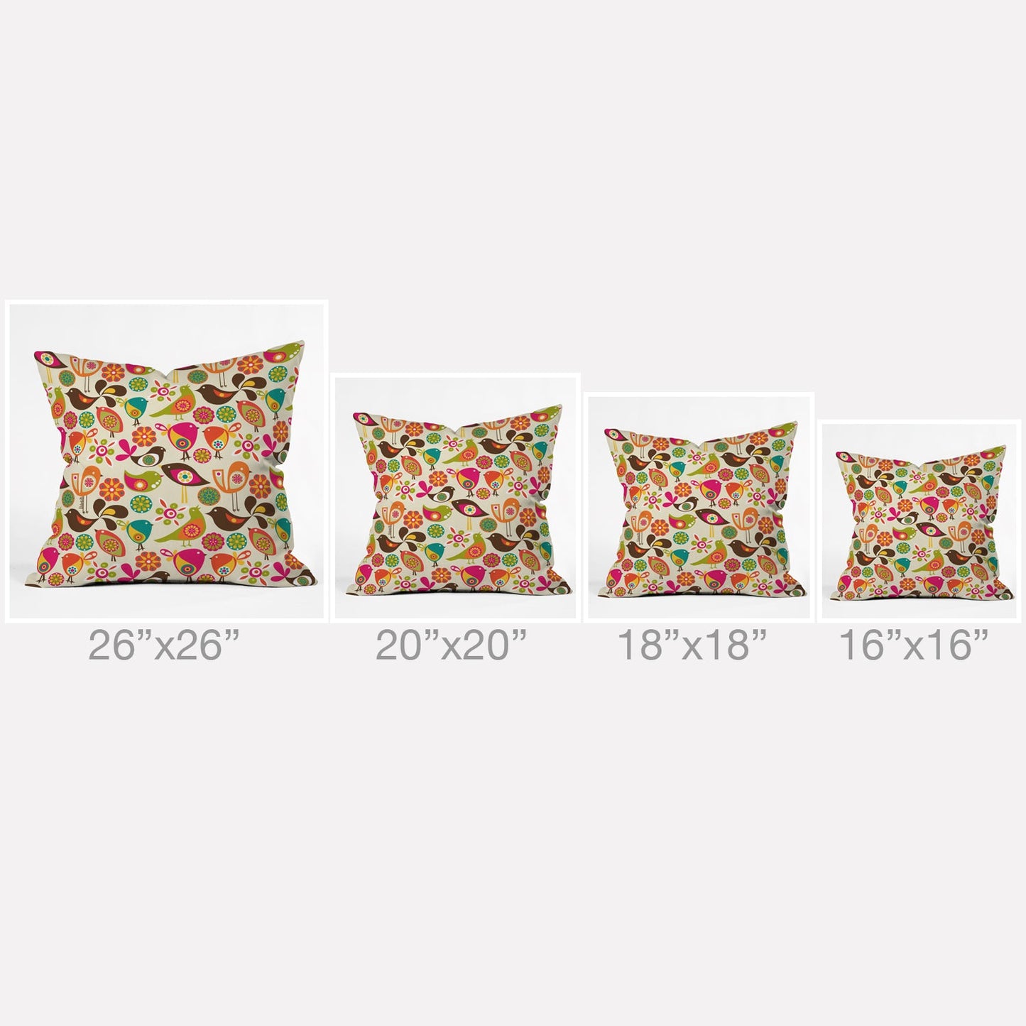 Valentina Ramos Little Birds Throw Pillow