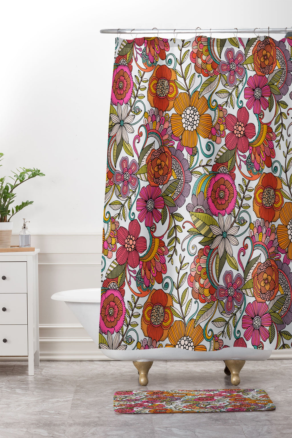 Valentina Ramos Lola in colors Memory Foam Bath Mat