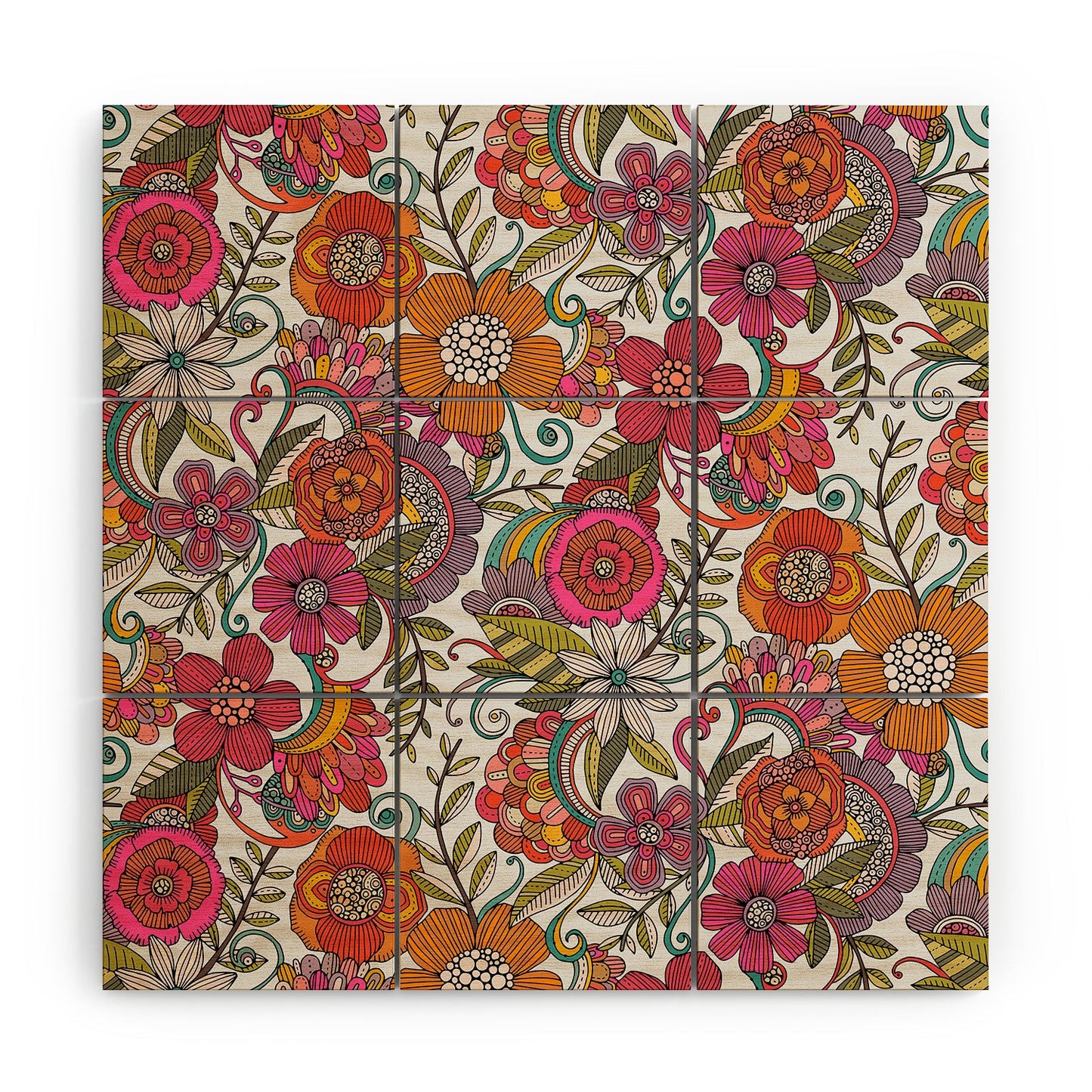 Valentina Ramos Lola in colors Wood Wall Mural
