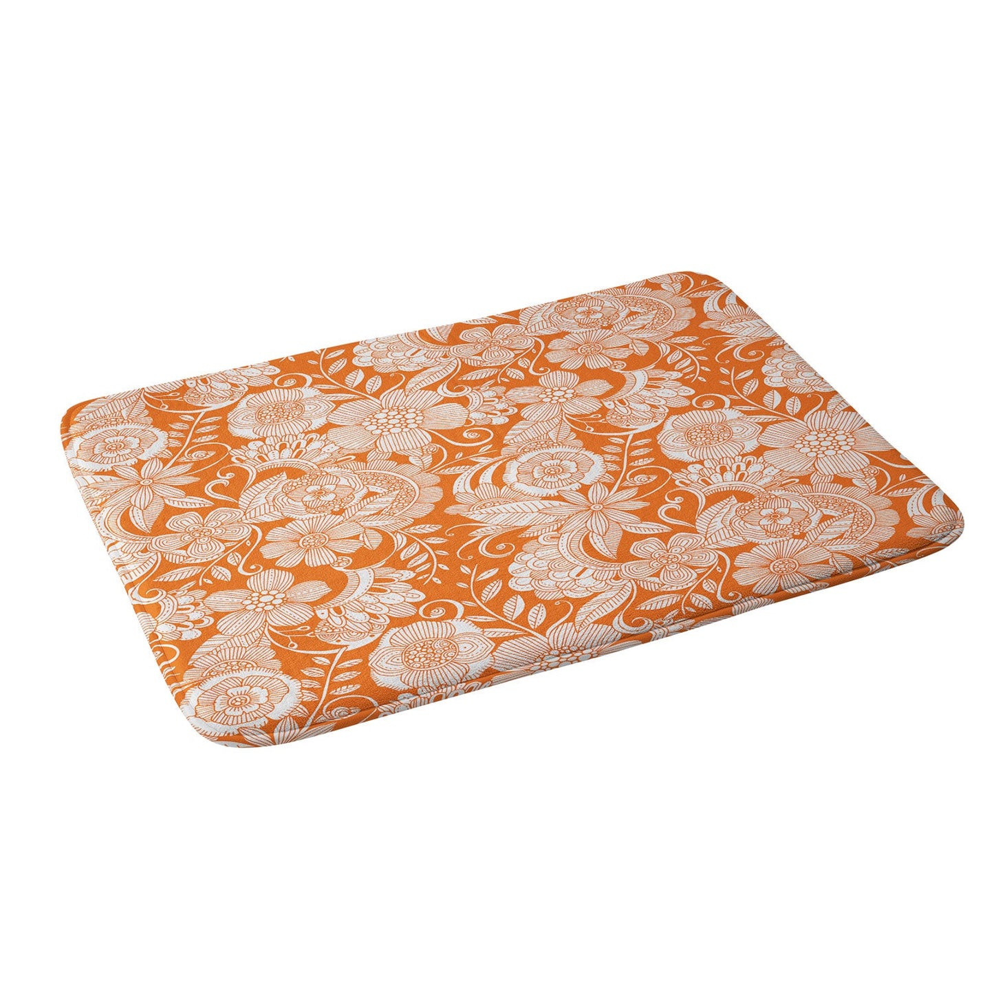 Valentina Ramos Lola in Orange Memory Foam Bath Mat