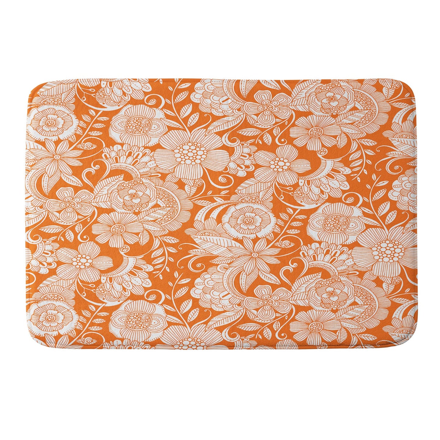 Valentina Ramos Lola in Orange Memory Foam Bath Mat