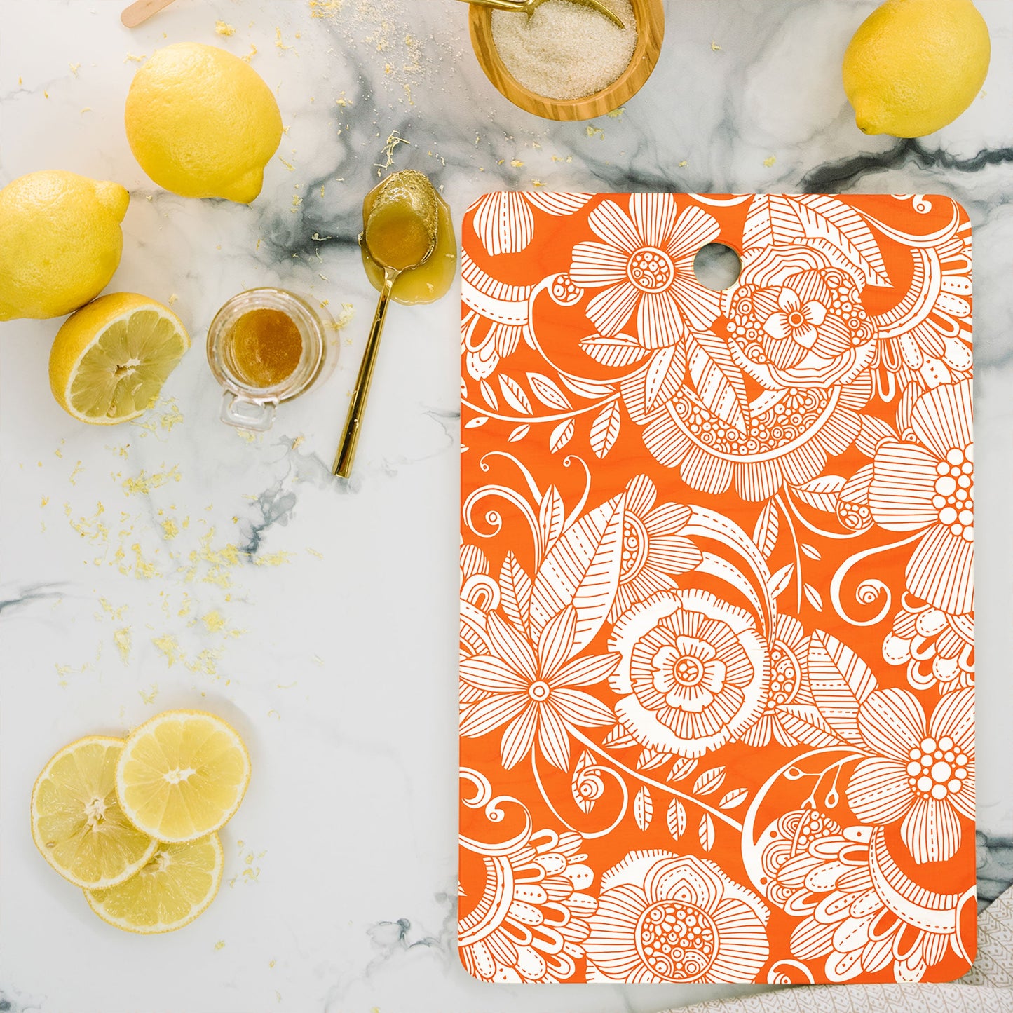 Valentina Ramos Lola in Orange Cutting Board Rectangle
