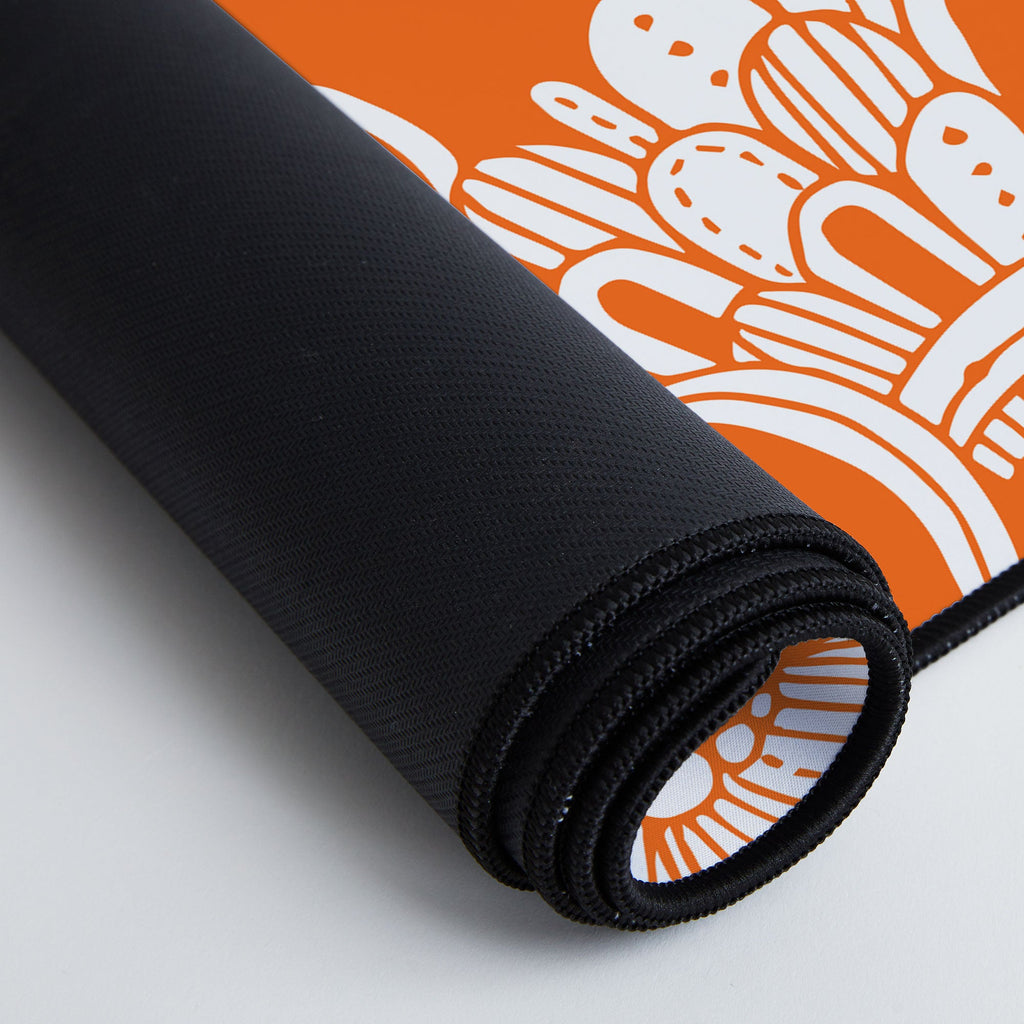 Valentina Ramos Lola in Orange Desk Mat