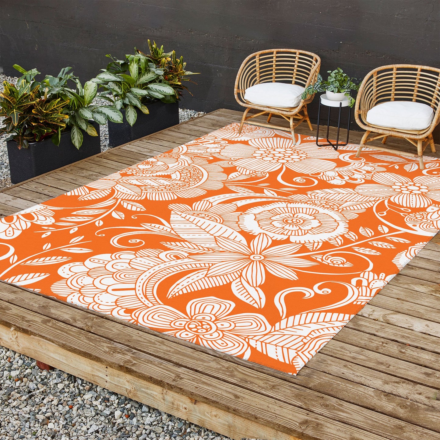 Valentina Ramos Lola in Orange Outdoor Rug