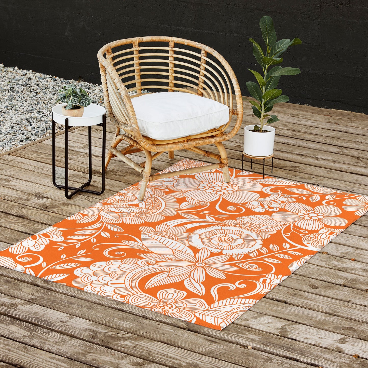 Valentina Ramos Lola in Orange Outdoor Rug