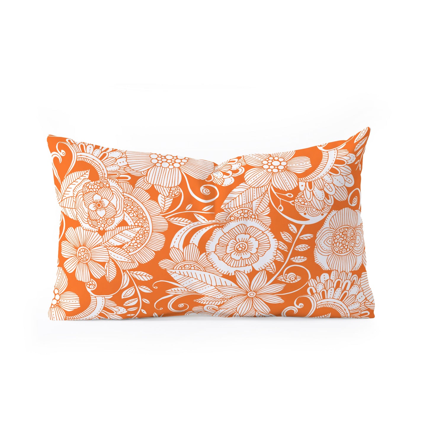 Valentina Ramos Lola in Orange Oblong Throw Pillow