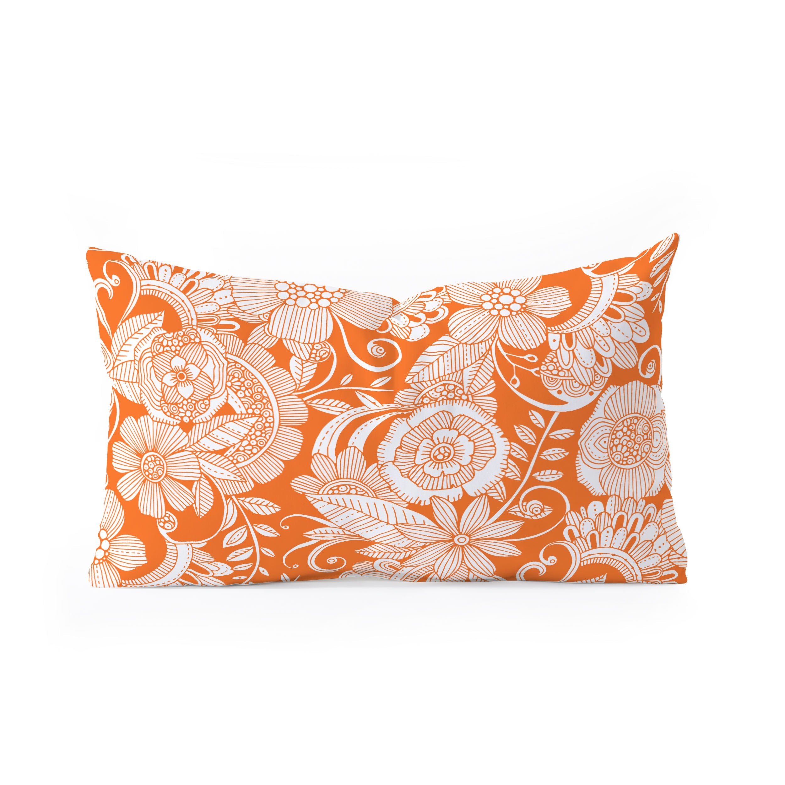 Valentina Ramos Lola in Orange Oblong Throw Pillow