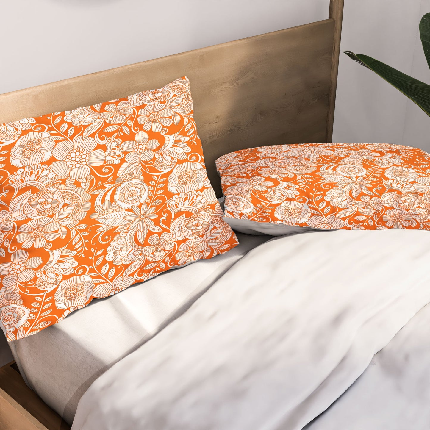 Valentina Ramos Lola in Orange Pillow Shams