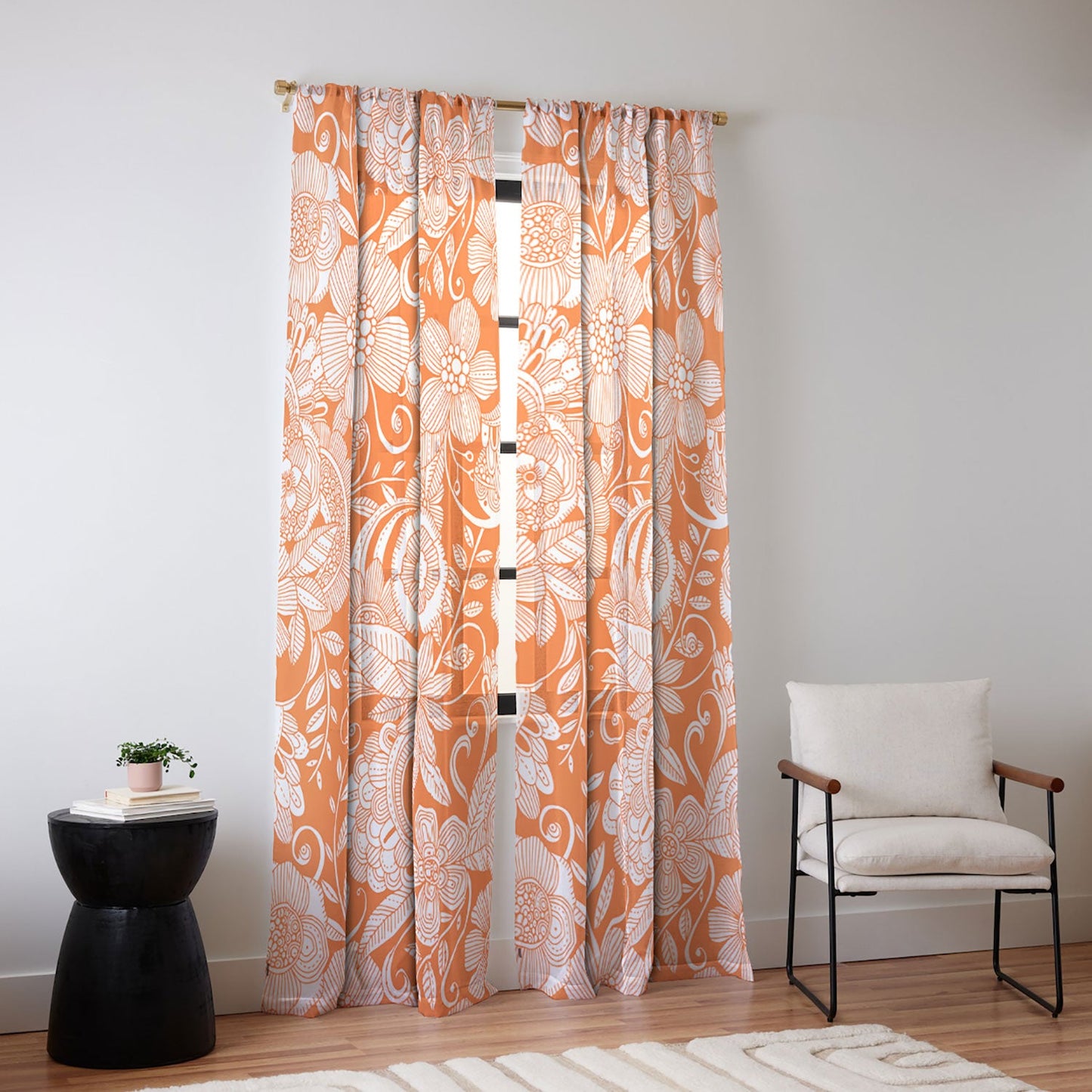 Valentina Ramos Lola in Orange Sheer Non Repeat
