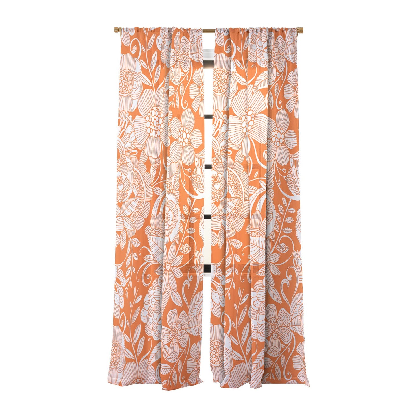 Valentina Ramos Lola in Orange Sheer Non Repeat