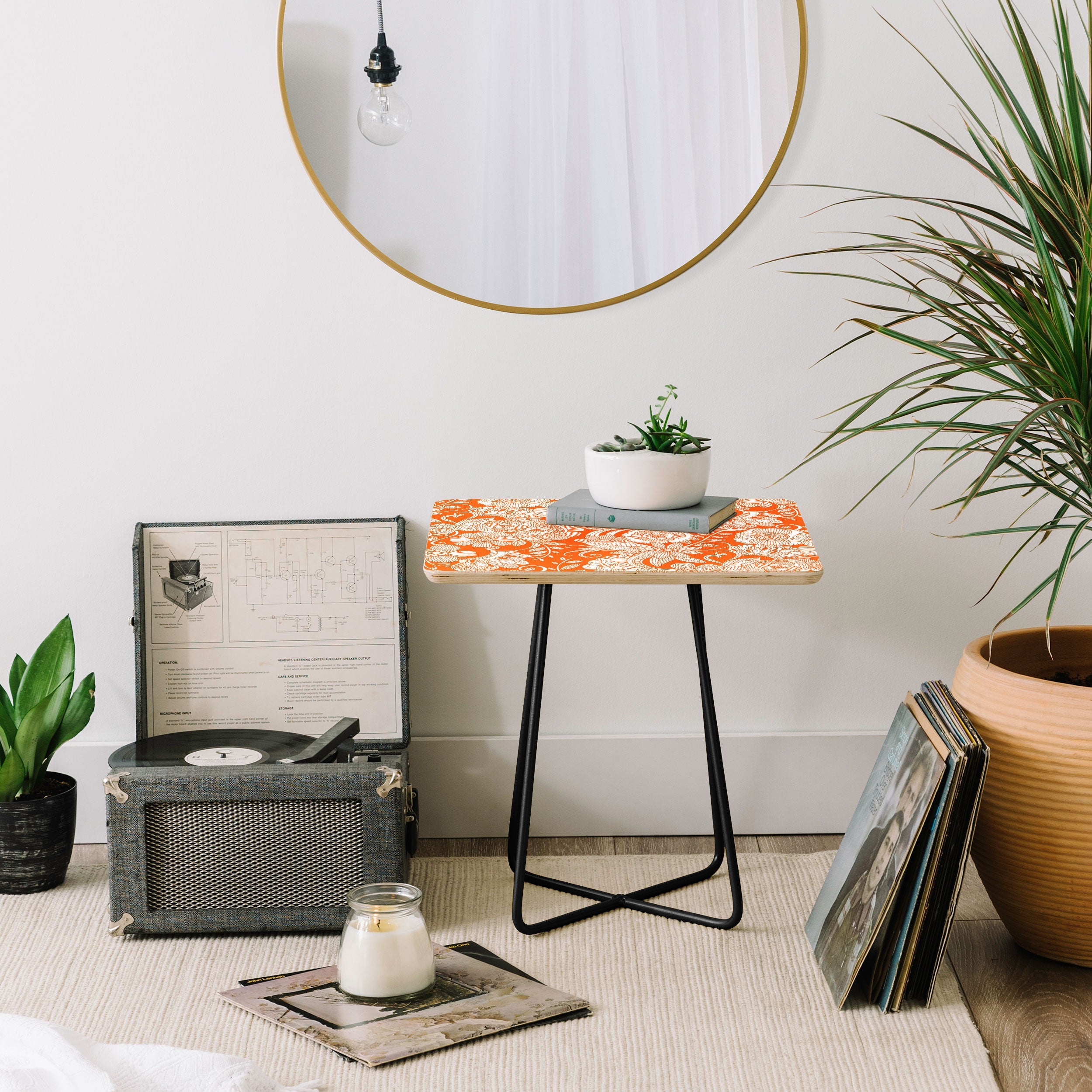 Valentina Ramos Lola in Orange Side Table